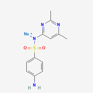 molecular formula C12H13N4NaO2S B7796535 磺胺异恶唑钠 