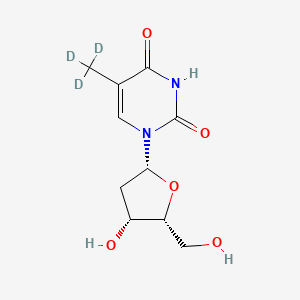 molecular formula C10H14N2O5 B7796559 Thymidine, Methyl-d3 
