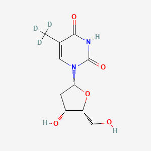 molecular formula C10H14N2O5 B7796559 胸苷，甲基-d3 