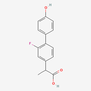 molecular formula C15H13FO3 B7796708 4'-Hydroxyflurbiprofen CAS No. 80685-20-7