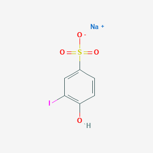 molecular formula C6H4INaO4S B7796713 sodium;4-hydroxy-3-iodobenzenesulfonate 