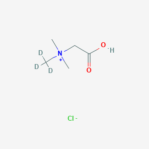 molecular formula C5H12ClNO2 B7796806 Carboxymethyl-dimethyl-(trideuteriomethyl)azanium;chloride 
