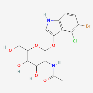 N-[2-[(5-bromanyl-4-chloranyl-1H-indol-3-yl)oxy]-6-(hydroxymethyl)-4,5-bis(oxidanyl)oxan-3-yl]ethanamide