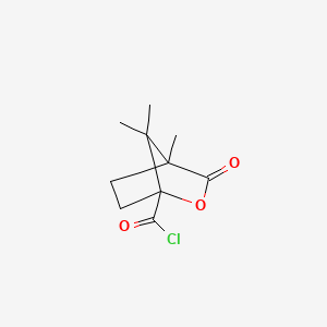 molecular formula C10H13ClO3 B7796839 4,7,7-Trimethyl-3-oxo-2-oxabicyclo[2.2.1]heptane-1-carbonyl chloride 