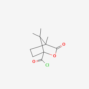 molecular formula C10H13ClO3 B7796839 4,7,7-三甲基-3-氧代-2-氧杂双环[2.2.1]庚烷-1-羰基氯 