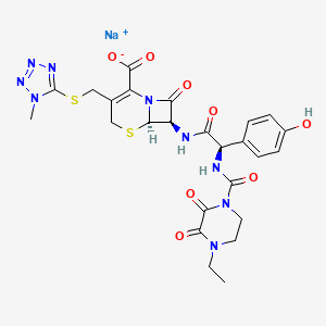 molecular formula C25H26N9NaO8S2 B7796849 CID 44186 