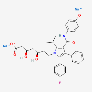 molecular formula C33H33FN2Na2O6 B7796895 4-羟基阿托伐他汀二钠盐 