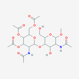 molecular formula C23H36N2O14 B7796941 HexNAc3Ac4Ac6Ac(?1-4)HexNAc-O-Me 