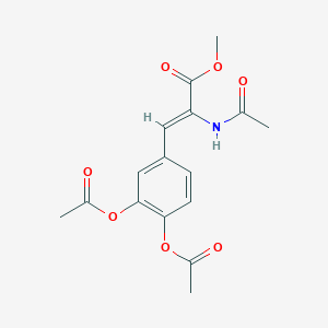 molecular formula C16H17NO7 B7796942 Methyl 2-acetamido-3-(3,4-diacetoxyphenyl)-2-propenoate 