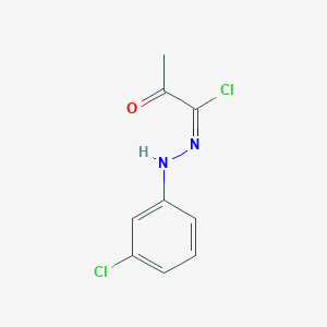 molecular formula C9H8Cl2N2O B7796964 (1E)-N-(3-chlorophenyl)-2-oxopropanehydrazonoyl chloride 