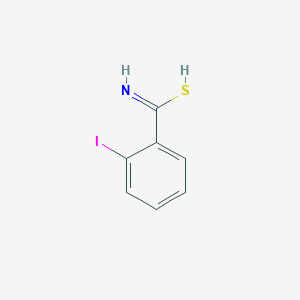 molecular formula C7H6INS B7796969 2-iodobenzenecarboximidothioic acid 