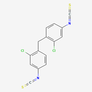 molecular formula C15H8Cl2N2S2 B7796979 Benzene,1,1'-methylenebis[2-chloro-4-isothiocyanato- 