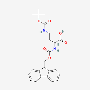 molecular formula C24H28N2O6 B7797118 4-(Boc-氨基)-2-(Fmoc-氨基)丁酸 