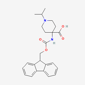 4-(9H-fluoren-9-ylmethoxycarbonylamino)-1-propan-2-ylpiperidine-4-carboxylic acid