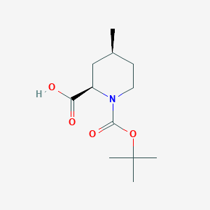 molecular formula C12H21NO4 B7797158 (+/-)-cis-N-Boc-4-methyl-pipecolinic acid 