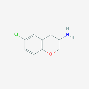 molecular formula C9H10ClNO B7797187 6-Chloro-chroman-3-ylamine 