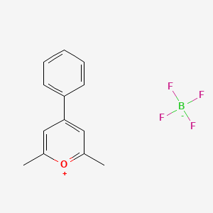 molecular formula C13H13BF4O B7797256 2,6-二甲基-4-苯基吡喃鎓；四氟硼酸盐 