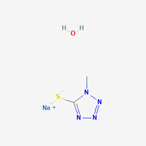 molecular formula C2H5N4NaOS B7797296 sodium 1-methyl-1H-tetrazole-5-thiolate hydrate 