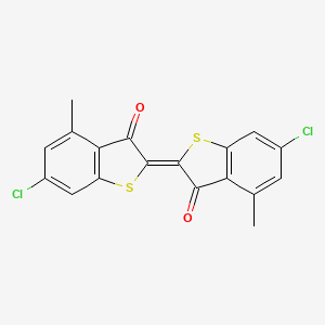 molecular formula C18H10Cl2O2S2 B7797378 D&C Red No. 30 CAS No. 52641-31-3
