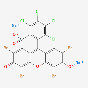 Disodium;2,3,4,5-tetrachloro-6-(2,4,5,7-tetrabromo-3-oxido-6-oxoxanthen-9-yl)benzoate