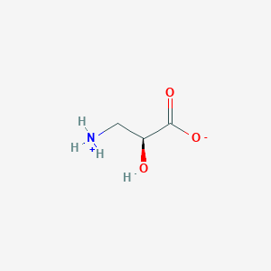 molecular formula C3H7NO3 B7797978 (2S)-3-azaniumyl-2-hydroxypropanoate 