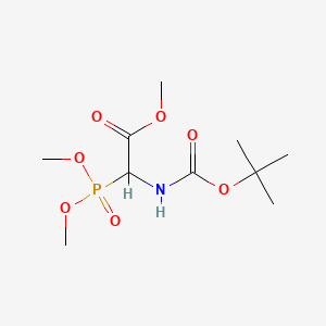 molecular formula C10H20NO7P B7798024 2-((叔丁氧羰基)氨基)-2-(二甲氧基磷酰基)乙酸甲酯 CAS No. 90548-94-0