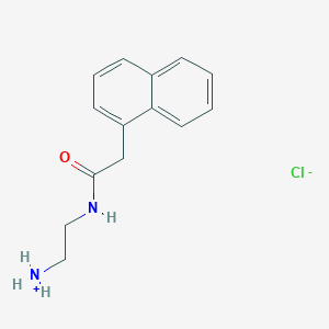 molecular formula C14H17ClN2O B7798248 2-{[2-(1-Naphthyl)acetyl]amino}-1-ethanaminium chloride 
