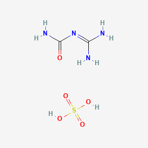 molecular formula C2H8N4O5S B7798264 胍脲硫酸盐 CAS No. 7182-80-1