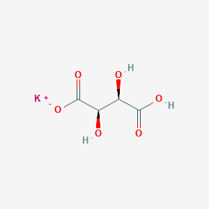 molecular formula C4H5KO6 B7798311 potassium;(2R,3R)-2,3,4-trihydroxy-4-oxobutanoate 