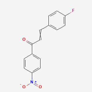 molecular formula C15H10FNO3 B7798319 3-(4-Fluorophenyl)-1-(4-nitrophenyl)prop-2-en-1-one 