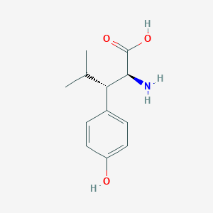molecular formula C12H17NO3 B7798345 (2S,3S)-2-amino-3-(4-hydroxyphenyl)-4-methylpentanoic acid 