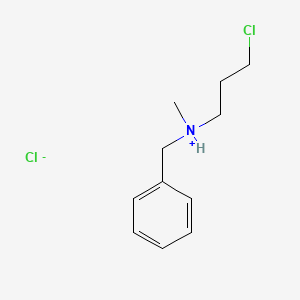 molecular formula C11H17Cl2N B7798454 Benzylamine, N-(3-chloropropyl)-N-methyl-, hydrochloride 