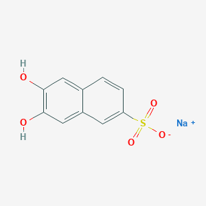 molecular formula C10H7NaO5S B7798469 sodium;6,7-dihydroxynaphthalene-2-sulfonate 