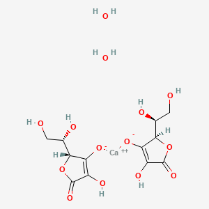 molecular formula C12H18CaO14 B7798660 Calcium L-ascorbate dihydrate 