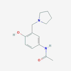 B077988 N-(4-Hydroxy-3-(1-pyrrolidinylmethyl) phenyl) acetamide CAS No. 13886-02-7