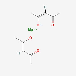 molecular formula C10H14MgO4 B7798853 Bis(pentane-2,4-dionato-O,O')magnesium 