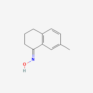 molecular formula C11H13NO B7798876 (NE)-N-(7-methyl-3,4-dihydro-2H-naphthalen-1-ylidene)hydroxylamine 