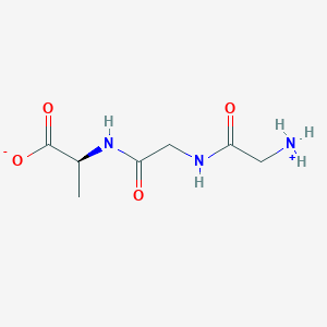 (2S)-2-[[2-[(2-azaniumylacetyl)amino]acetyl]amino]propanoate