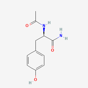 molecular formula C11H14N2O3 B7798916 (2R)-2-(acetylamino)-3-(4-hydroxyphenyl)propanamide 