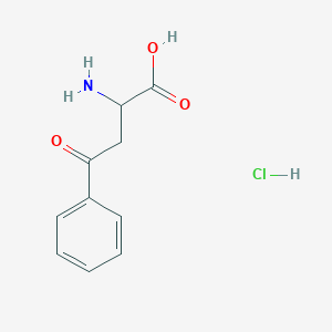 molecular formula C10H12ClNO3 B7798928 2-Amino-4-oxo-4-phenylbutanoic acid hydrochloride CAS No. 6310-42-5