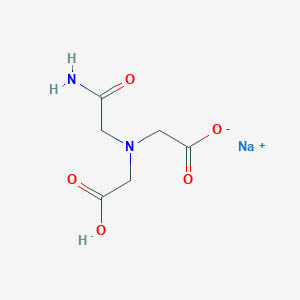 molecular formula C6H9N2NaO5 B7798974 sodium;2-[(2-amino-2-oxoethyl)-(carboxymethyl)amino]acetate 