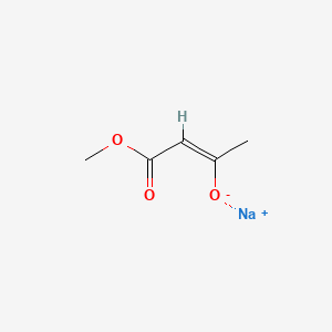 molecular formula C5H7NaO3 B7798979 Sodium methyl acetoacetate 