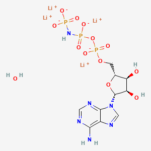molecular formula C10H15Li4N6O13P3 B7799058 Adenylyl-imidodiphosphate Lithium Salt 
