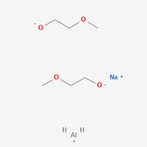 molecular formula C6H16AlNaO4 B7799202 Aluminate(1-), dihydrobis(2-(methoxy-kappaO)ethanolato-kappaO)-, sodium (1:1) 