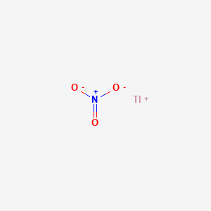 molecular formula TlNO3<br>NO3Tl B7799252 Thallium(I) nitrate CAS No. 16901-76-1