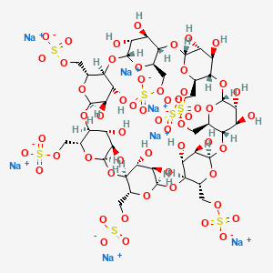 molecular formula C42H63Na7O56S7 B7799428 Heptakis(6-O-sulfo)-(beta)-cyclodextrin 