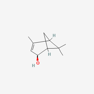 molecular formula C10H16O B7799610 Bicyclo[3.1.1]hept-3-en-2-ol, 4,6,6-trimethyl-, [1S-(1alpha,2beta,5alpha)]- 