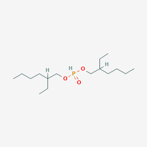 molecular formula C16H35O3P B7799620 3-(2-Ethylhexoxyphosphonoyloxymethyl)heptane 