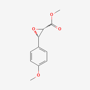 molecular formula C11H12O4 B7799685 Methyl 2,3-epoxy-3-(4-methoxyphenyl)propionate, (+/-)- CAS No. 137173-40-1