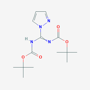 molecular formula C14H22N4O4 B7799866 N,N'-Di-Boc-1H-pyrazole-1-carboxamidine 